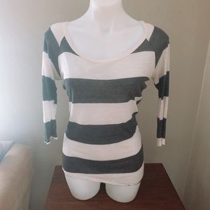 white and gray shirt